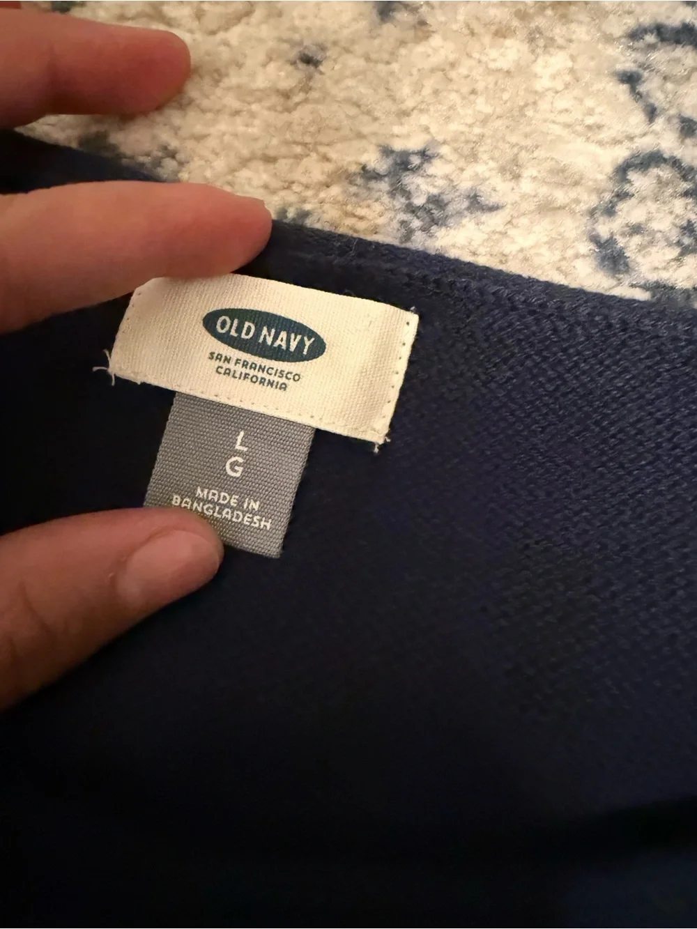 NWOT Old Navy Colorblock Blue Sweater